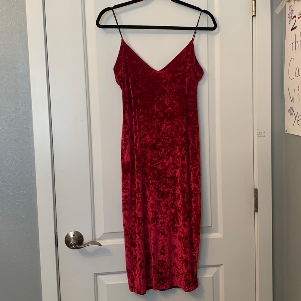 Red long dress- SIZE LARGE- HOCO-PROM-FORMAL DRESS